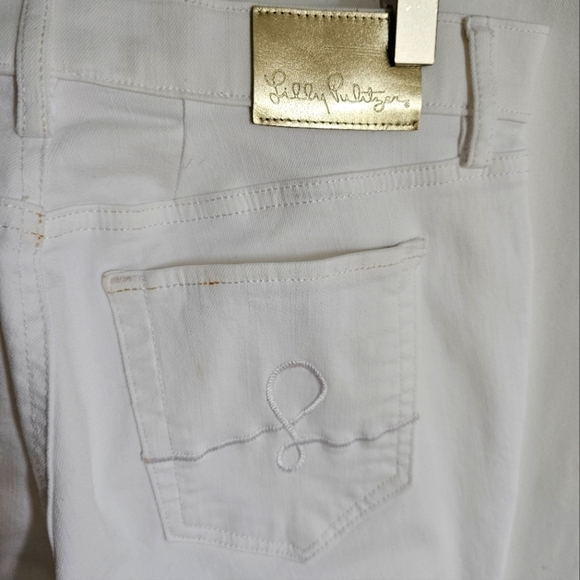 Lilly Pulitzer South Ocean High-Rise Skinny Jeans Resort White - Picture 6 of 16